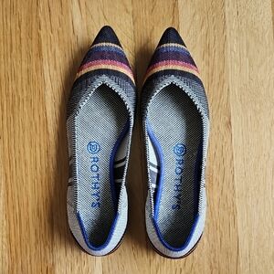 Rothy's Multicolor Striped Flats
